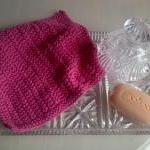Pink Face/wash Cloth Or Dishcloth - 100% Cotton